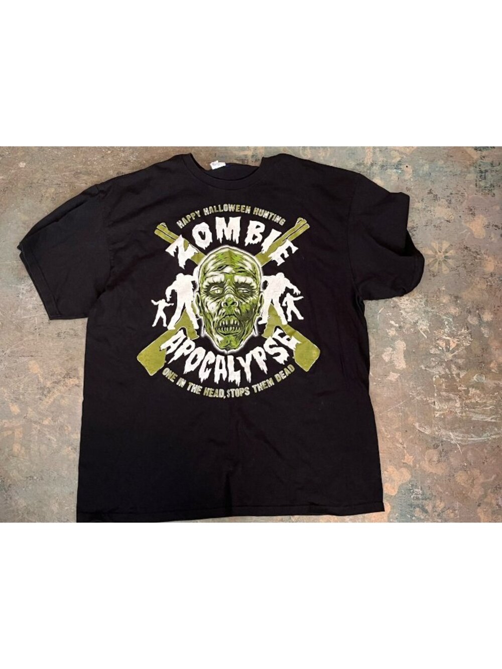 Zombie Apocalypse Halloween Hunting T Shirt Adult XL Delta Pro Weight Horror Tee